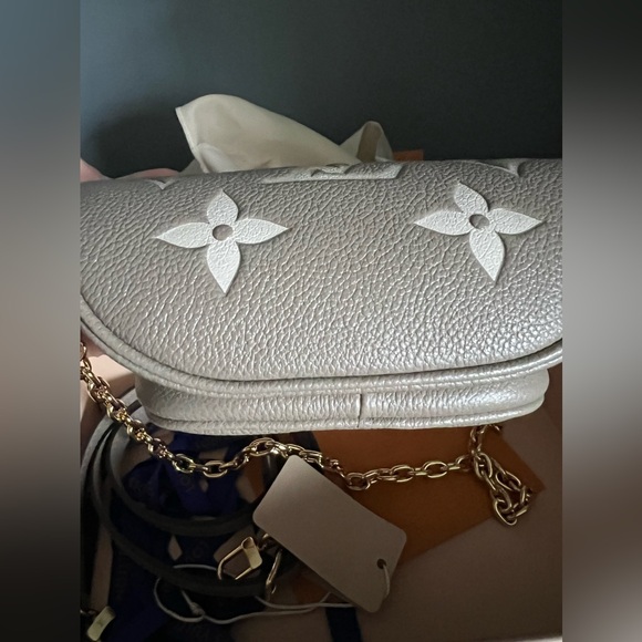 Brand new Louis Vuitton mini bumbag in bicolor monogram empreinte leather. - Picture 11 of 16